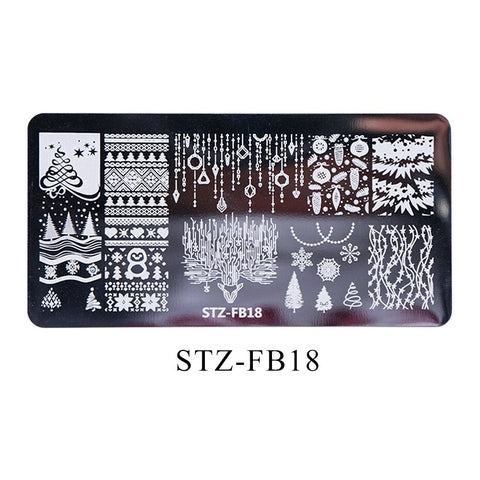 New Nail Stamping Lace Petals