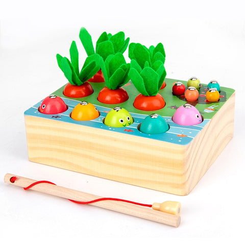 Montessori Pull Carrot Set Wooden Toy