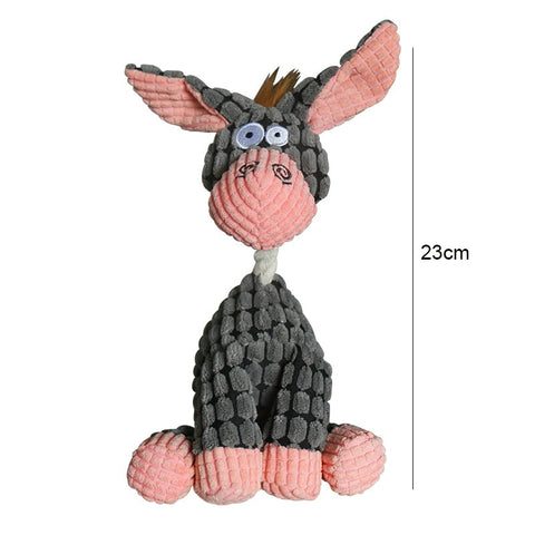 Dog Animal Shape Corduroy Chew Toy