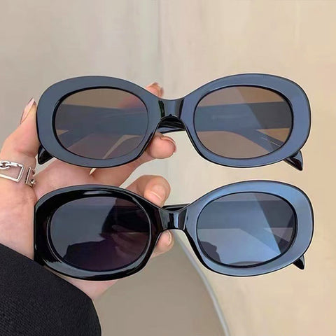 Summer Vintage Small Square Frame Oval Sunglasses