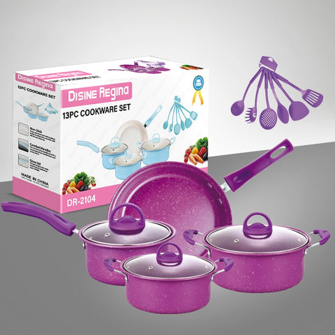 Kitchen Cookware Set 13-Piece Non-Stick Cooking Pots