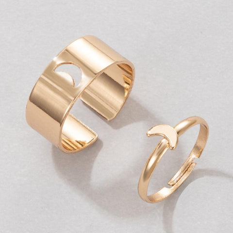 1/2 Pcs Couple Ring Fashion Women Men