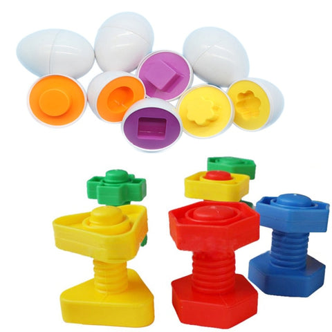 6PCS Color Shape Recognition Toddler Educational Toys