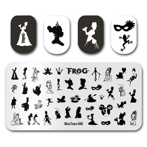 New Nail Plates Stamp King Manicure Set