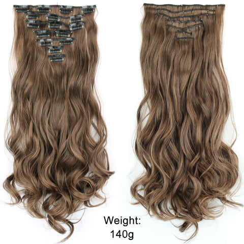 New Long Straight Clip In Hairpiece Hair Extensions