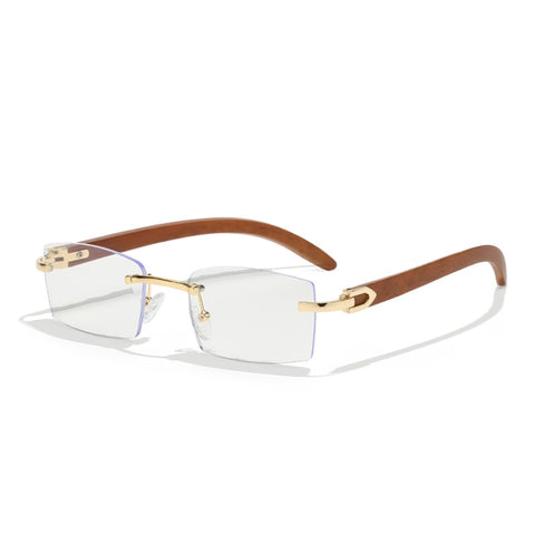 New Blue Gradient Lens Metal Sunglasses