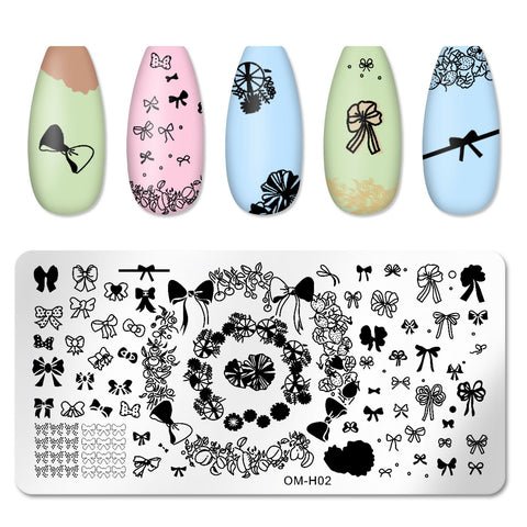 New Lace Flowers Nail Stamping Plates
