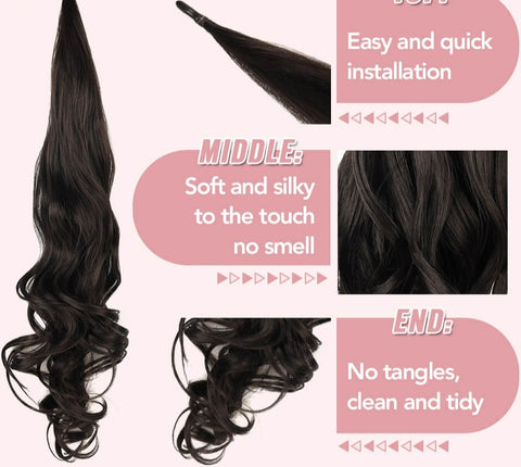 New Long Synthetic Hair Extension