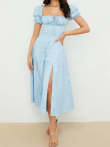 Women Floral Print Long Dress
