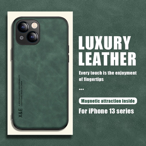New Magnetic Leather Case