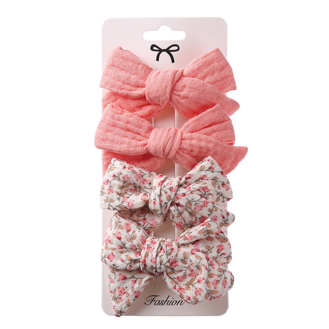 4Pcs/Set Baby Bows Hair Clips
