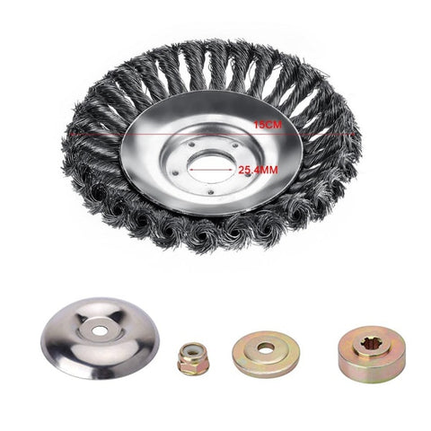 New Steel Wire Wheel Garden Weed Brush