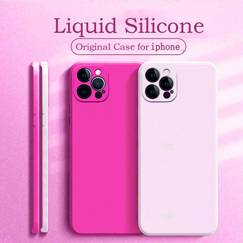 Original Liquid Silicone Square Phone Case