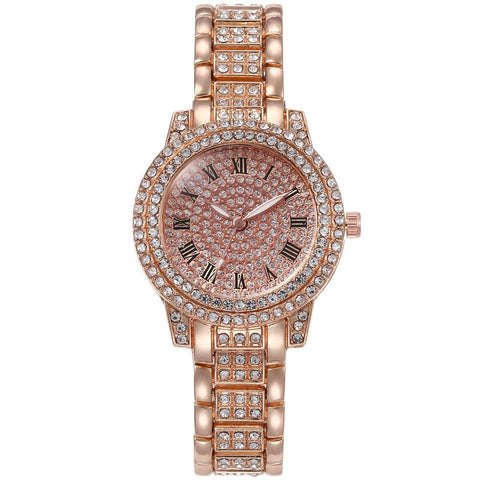 Women Luxury Diamond Steel Watches
