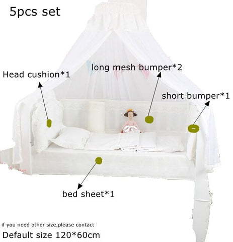 5Pcs Summer Breathable Baby Bed