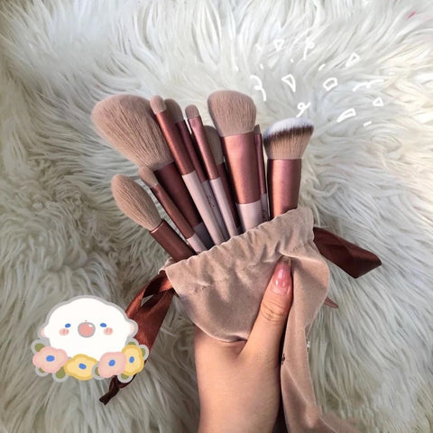 13Pcs Set Soft Fluffy Makeup Brushes