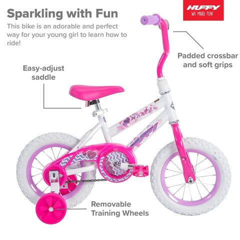 White BMX 12 In Kids Bike