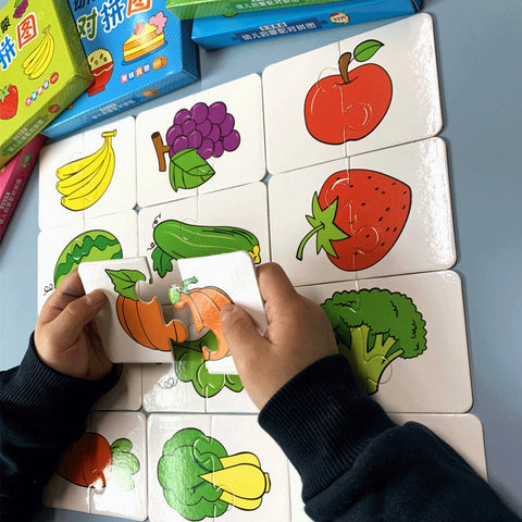 32Pcs Montessori Toddler Card Matching Game