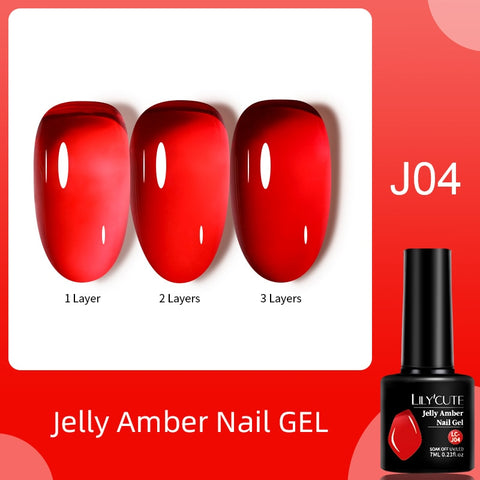 New Jelly Orange Gel Nail Polish