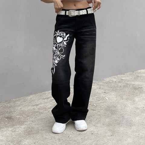 Women Straight wide leg jeans