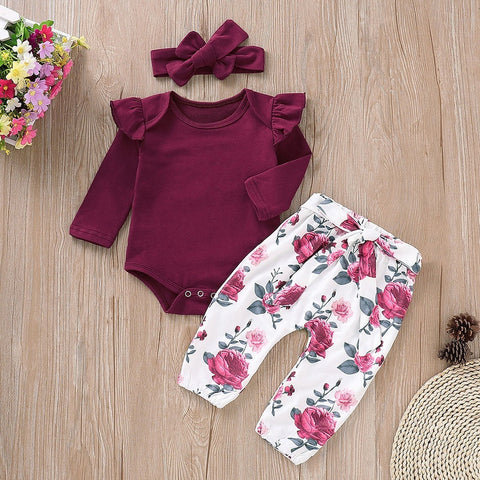Newborn Infant Autumn 3Pcs Set