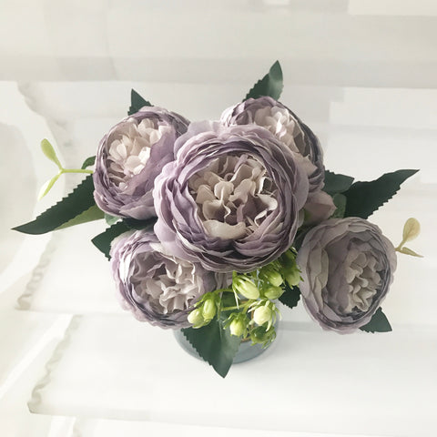 30cm Rose Pink Silk Peony Artificial Flowers