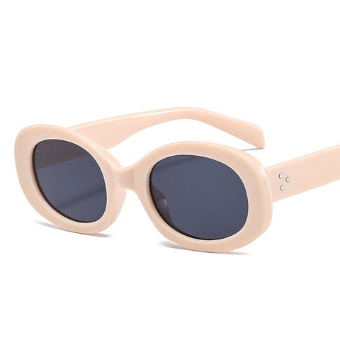 Summer Vintage Small Square Frame Oval Sunglasses