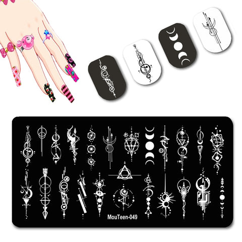 2022 New Pattern Nail Stamping Plates Graffiti Art