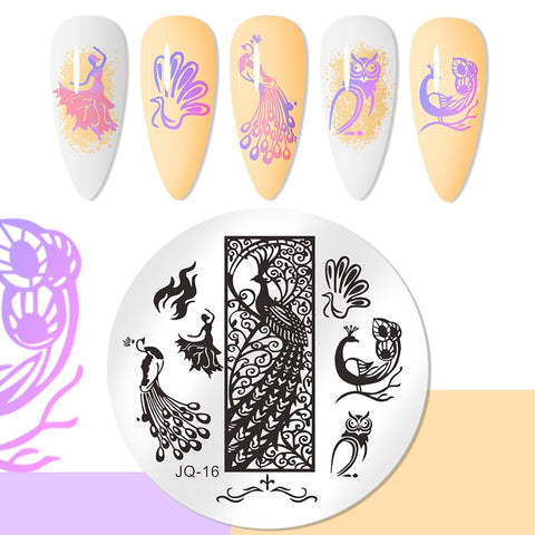 1PC Striped Line Stamping Plates