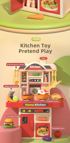 Realistic Pretend Play Cooking Toy for Kids, Chef Play set