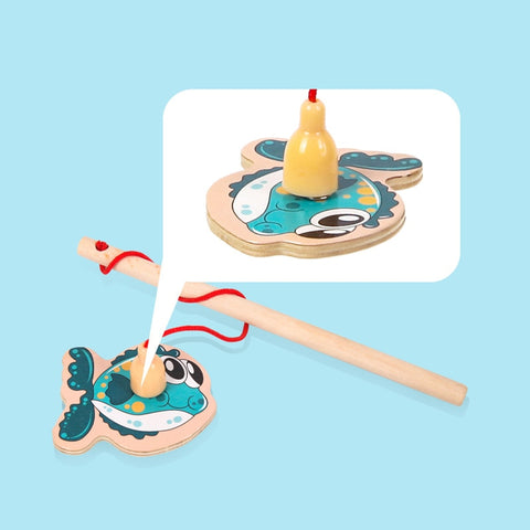 New Montessori Wooden Magnetic Fishing Toys