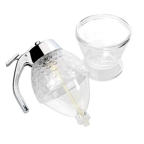 Honey Jar Container Bee Drip Dispenser