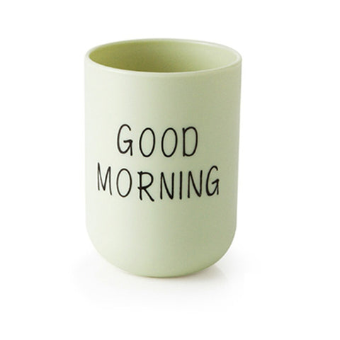 Good Morning Toothbrush Cup