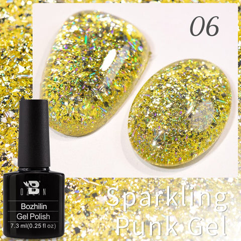 New Chameleon Flake Gel Nail Polish