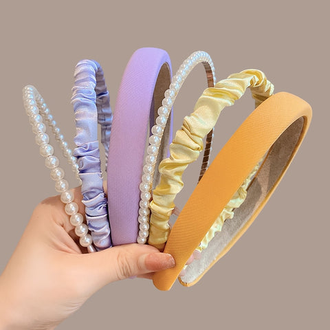 3/6/8PCS Set Fashion Women Cloth Hair Bands