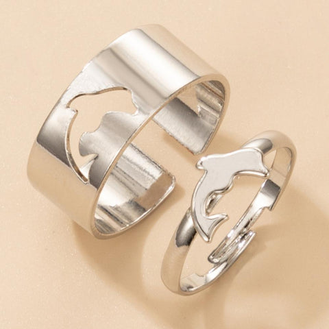 1/2 Pcs Couple Ring Fashion Women Men