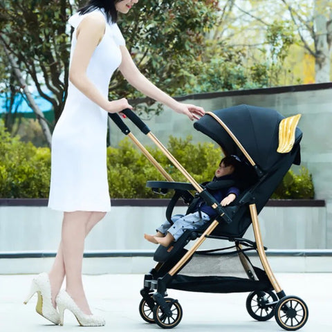 Baby Stroller Two-way light Stroller One-button Travel Portable
