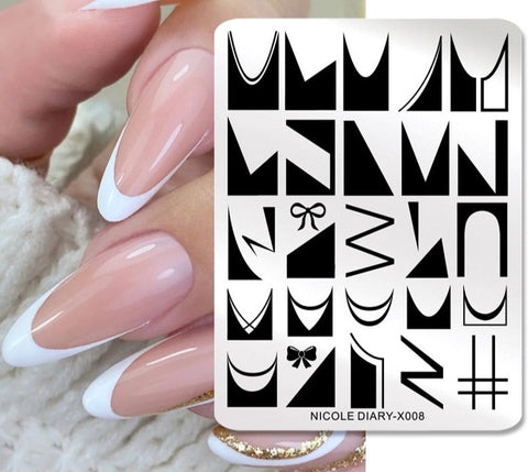 New Flower Leaves Nail Stamping Plates