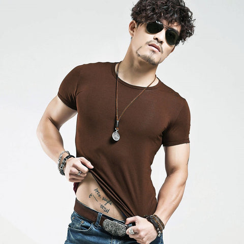 Men Fitness V neck T-shirts