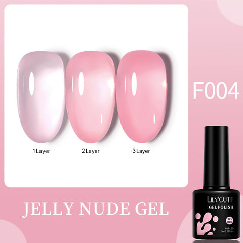 New Jelly Orange Gel Nail Polish