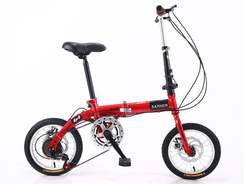 14-inch Adult Folding Bike Portable Ultralight Bicycle