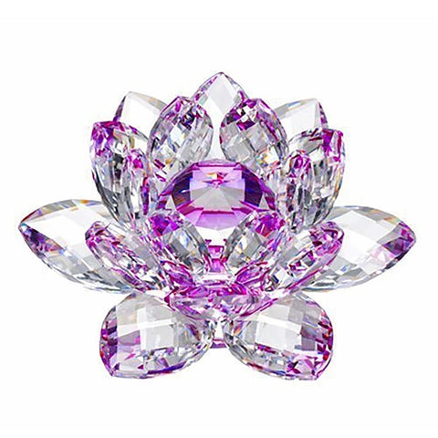 80Mm Quartz Crystals Lotus Flower