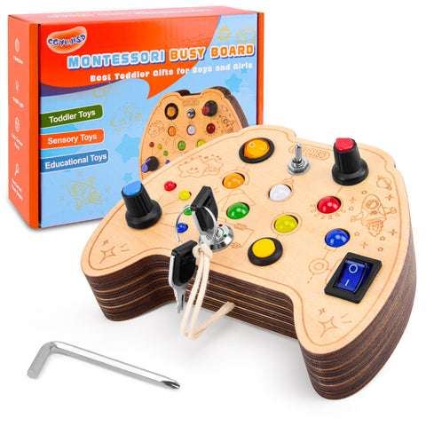 New Cute Pattern Wooden Sensory Toy