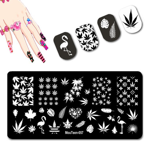 2022 New Pattern Nail Stamping Plates Graffiti Art