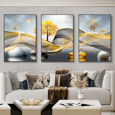 Abstract Landscape Wall Art Canvas Paintings