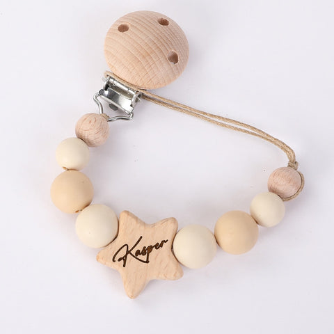 Baby Pacifier Custom Name Dummy Clip