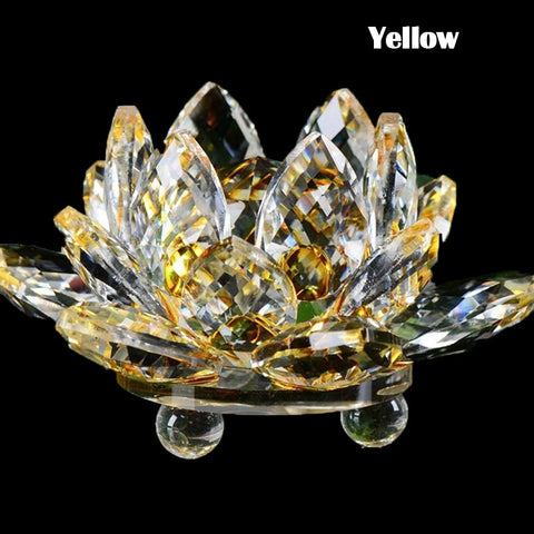 80Mm Quartz Crystals Lotus Flower