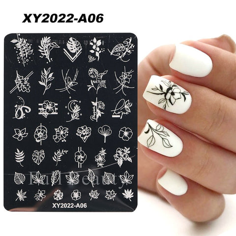 New Nail Charm Mold Stencil Tools