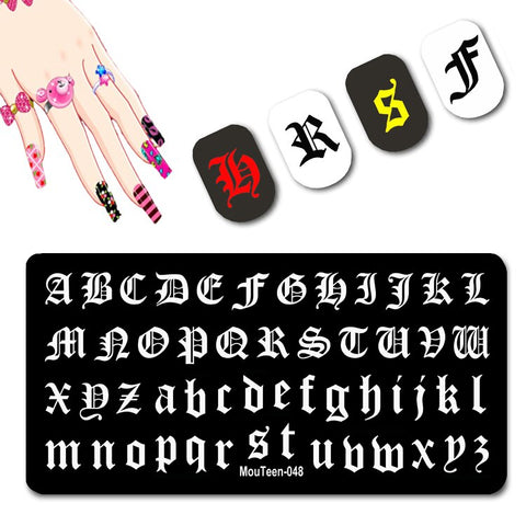 2022 New Pattern Nail Stamping Plates Graffiti Art