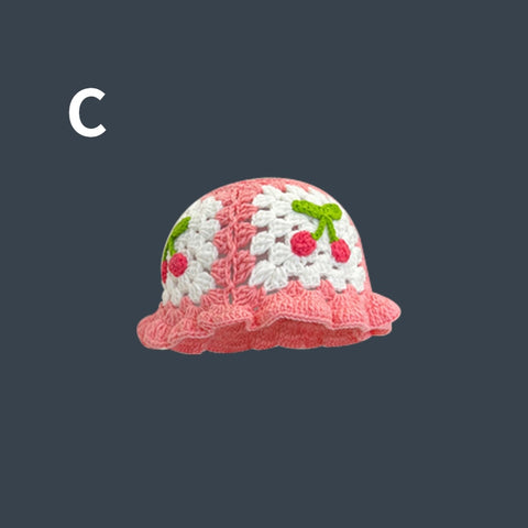 2023 Flower Crochet Bucket Hat